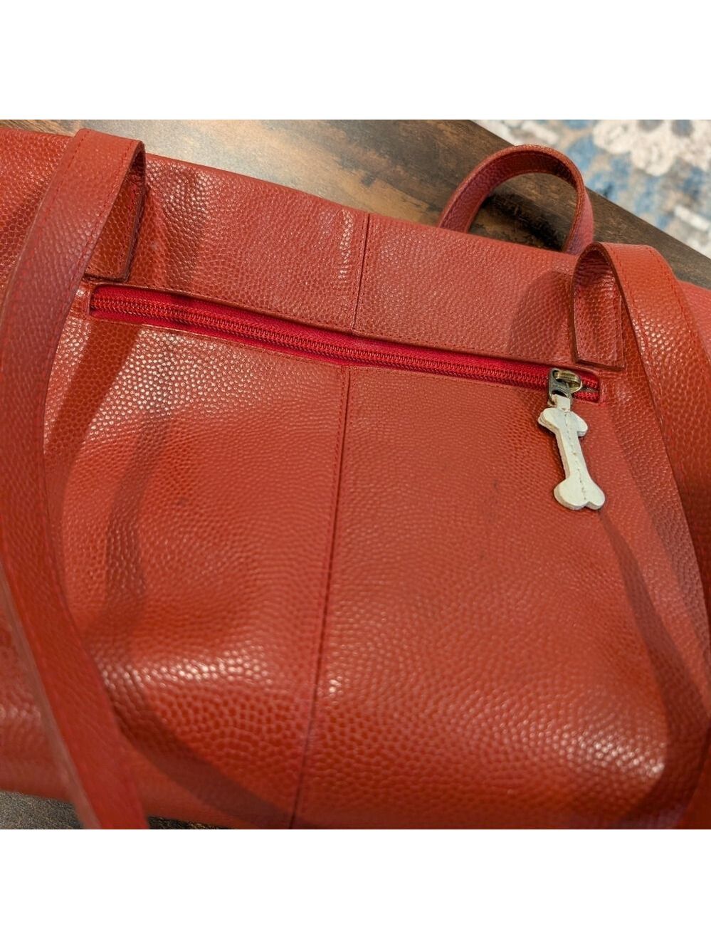 JP Ourse & CIE Red Dog Design Tote Made in Bolivia - Picture 5 of 8